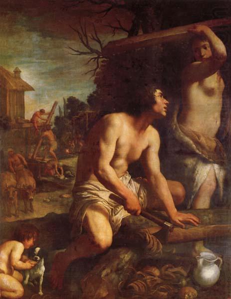 The Building of Noah's Ark, Guido Reni